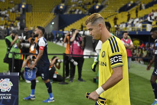 Al Nassr v Abha - Saudi Pro League RIYADH, SAUDI ARABIA - SEPTEMBER 9: Cristiano Ronaldo of Al Nassr takes to the field ahead of the Saudi Pro League match between Al Nassr and Abha at Alawwal Park Stadium in Riyadh, Saudi Arabia, on September 9, 2026. Mohammed Saad Anadolu Riyad Saudi Arabia. Editorial use only. Please get in touch for any other usage.  Copyright: x2026xAnadoluxMohammedxSaadx