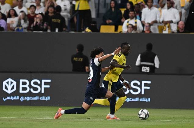 Al Nassr v Abha - Saudi Pro League RIYADH, SAUDI ARABIA - SEPTEMBER 9: Sadio Mane (R) of Al Nassr in action during of the Saudi Pro League match between Al Nassr and Abha at Alawwal Park Stadium in Riyadh, Saudi Arabia, on September 9, 2026. Mohammed Saad Anadolu Riyad Saudi Arabia. Editorial use only. Please get in touch for any other usage.  Copyright: x2026xAnadoluxMohammedxSaadx