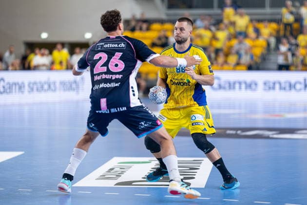 Kielce 09.09.2026. Handball EHF Champions League season 2026 2027 round 1 match between Industria Kielce and HC Kriens-Luzern in Kielce, Poland --- Pilka reczna EHF Liga Mistrzow sezon 2026 2027 kolejka 1 mecz : Industria Kielce - HC Kriens-Luzern Persons Shown : Aleks Vlah Photo by Igor Jakubowski Arena Akcji NEWSPIX.PL --- newspix.pl 