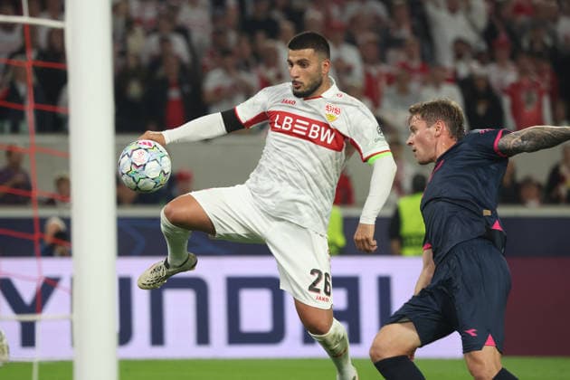 09 09 26 VfB Stuttgart vs. Viking Stavanger, Germany, Stuttgart, 09 09 2026, Soccer, UEFA Champions League, 2026–2027 season, VfB Stuttgart vs. Viking Stavanger, Deniz Undav, VfB, left
