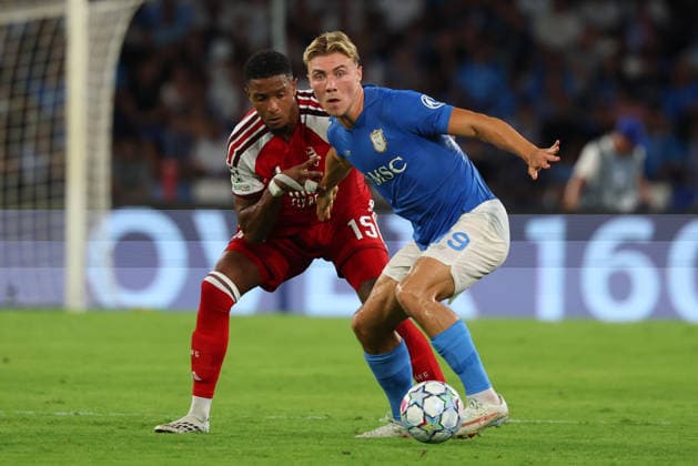 Napoli™s Rasmus Hojlund during the UEFA Champions League football match between Napoli vs Arsenal - Champions League 2026 2027 - Diego Armando Maradona stadium September 9, 2026 Naples, Italy soccer  Copyright: xAlessandroxGarofalo LaPressex