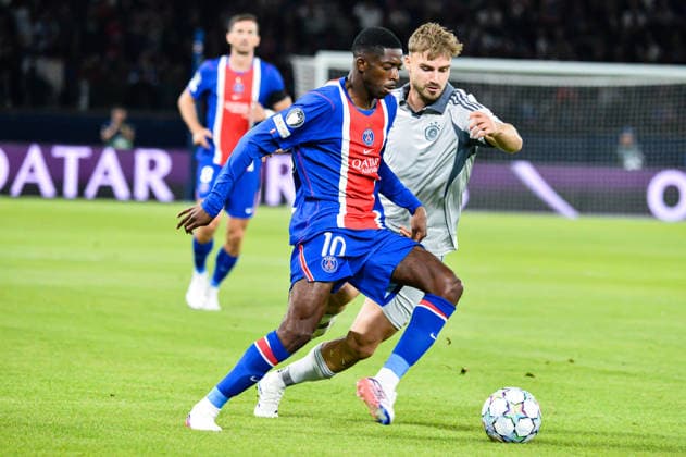 FOOTBALL : Paris Saint Germain vs Slovan Bratislava - Ligue des Champions - Phase de Ligue - JournÃ e 1 - 09 09 2026 Ousmane Dembele (Paris SG) ParisFrance  Copyright: xBaptistexAutissierx
