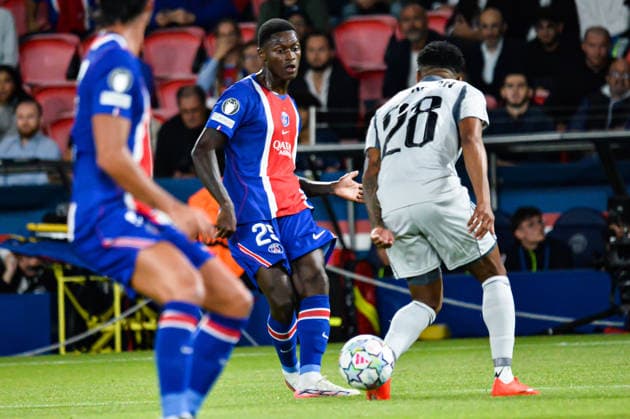 FOOTBALL : Paris Saint Germain vs Slovan Bratislava - Ligue des Champions - Phase de Ligue - JournÃ e 1 - 09 09 2026 Nuno Mendes (Paris SG) ParisFrance  Copyright: xBaptistexAutissierx