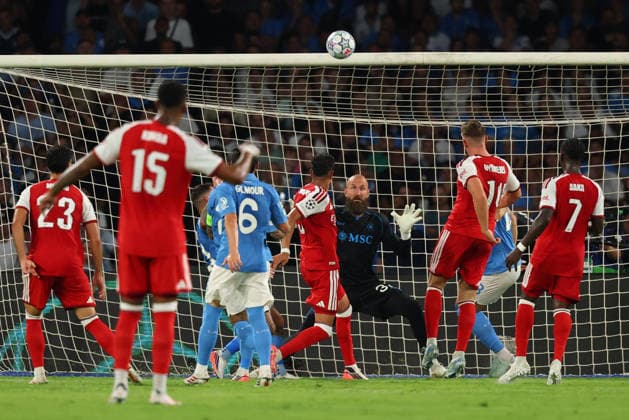 Napoli™s Vanja Milinkovic-Savic during the UEFA Champions League football match between Napoli vs Arsenal - Champions League 2026 2027 - Diego Armando Maradona stadium September 9, 2026 Naples, Italy soccer  Copyright: xAlessandroxGarofalo LaPressex