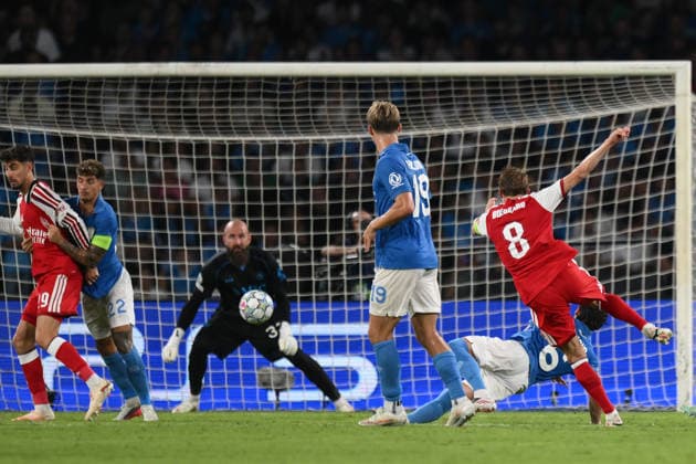 Ni Napoli 09 09 2026 - Champions League Napoli-Arsenal foto Nicola Ianuale Image nella foto: gol Martin Odegaard 
