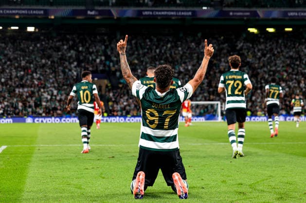 Estadio Jose Alvalade LISBON, PORTUGAL - SEPTEMBER 9: Luis Suarez forward of Sporting CP celebrates after scoring the team s second goal during the UEFA Champions League 2026 27 League Phase MD1 match between Sporting Club de Portugal and Galatasaray A.S. at Estadio Jose Alvalade on September 9, 2026 in Lisbon, Portugal. (Valter Gouveia SPP) Copyright: xValterxGouveiax xSPPx spp-en-SpPrPh-VG_L1420