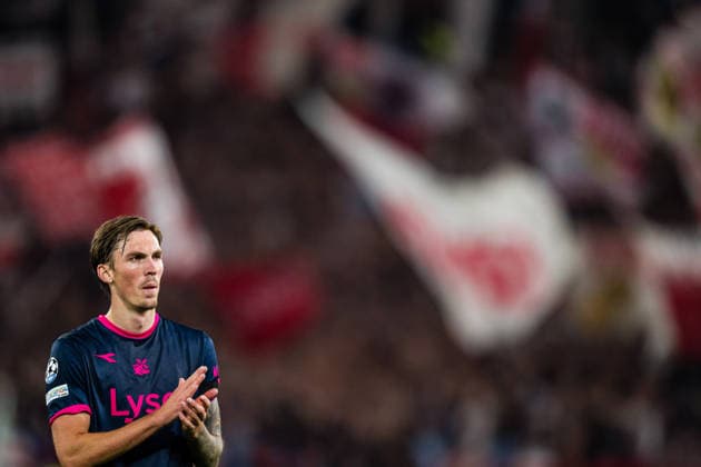 September 9, 2026: Kristoffer Askildsen of Viking looks dejected after the UEFA Champions League soccer match between VfB Stuttgart and Viking on September 9, 2026 in Stuttgart. Photo by Marius Simensen, BILDBYRAN COP 238 MM0072 bbeng depp football soccer UEFA Champions League VfB Stuttgart Viking  Copyright: MARIUSxSIMENSEN BB260909ZJ017