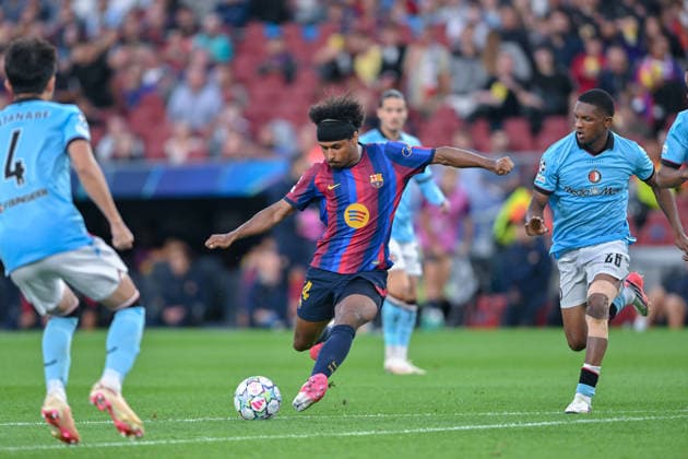 FC Barcelona, Barca v FEYENOORD SPOTIFY CAMP NOU. BARCELONA. September 9, 2026 FC BARCELONA vs FEYENOORD September 9, 2026 Karim Adeyemi (14) of FC Barcelona during the soccer match corresponding to the group stage match of the UEFA Champions League between FC Barcelona and Feyenoord at Spotify Camp Nou in Barcelona, Spain. Barcelona ESP Copyright: xS.xRosx