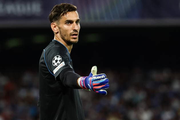 Alex Meret of SSC Napoli during the UEFA Champions League 2026 2027 football match between SSC Napoli and Arsenal FC at Diego Armando Maradona stadium in Naples, (Italy), September 9, 2026. cesarexpurini