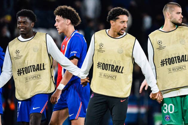 FOOTBALL : Paris Saint Germain vs Slovan Bratislava - Ligue des Champions - Phase de Ligue - JournÃ e 1 - 09 09 2026 Marquinhos (Paris SG) ParisFrance  Copyright: xBaptistexAutissierx
