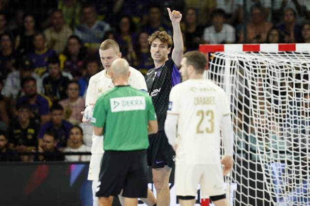 Handball - Champions League - NAntes vs Orlen Wisla Plock Thibaud BRIET of HBC Nantes during the EHF Champions League, Group Phase handball match between HBC Nantes and Orlen Wisla Plock on 09 September 2026 at H Arena in Nantes, France - Photo Julien Kammerer NantesFrance  Copyright: xJulienxKammererx