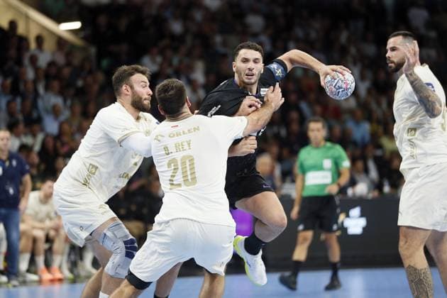 Handball - Champions League - NAntes vs Orlen Wisla Plock Ayoub ABDI of HBC Nantes during the EHF Champions League, Group Phase handball match between HBC Nantes and Orlen Wisla Plock on 09 September 2026 at H Arena in Nantes, France - Photo Julien Kammerer NantesFrance  Copyright: xJulienxKammererx