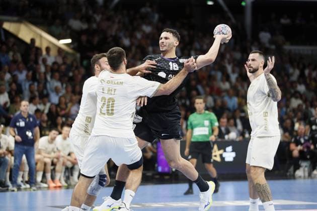 Handball - Champions League - NAntes vs Orlen Wisla Plock Ayoub ABDI of HBC Nantes during the EHF Champions League, Group Phase handball match between HBC Nantes and Orlen Wisla Plock on 09 September 2026 at H Arena in Nantes, France - Photo Julien Kammerer NantesFrance  Copyright: xJulienxKammererx