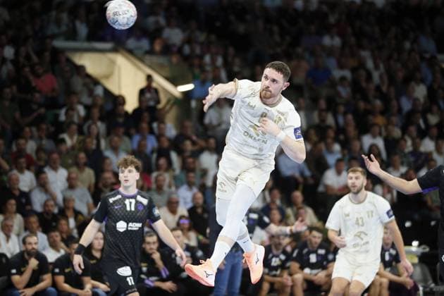 Handball - Champions League - NAntes vs Orlen Wisla Plock Mitja JANC of Orlen Wisla Plock during the EHF Champions League, Group Phase handball match between HBC Nantes and Orlen Wisla Plock on 09 September 2026 at H Arena in Nantes, France - Photo Julien Kammerer NantesFrance  Copyright: xJulienxKammererx