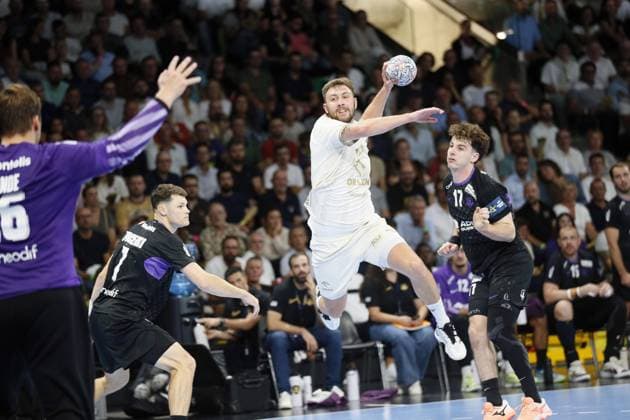 Handball - Champions League - NAntes vs Orlen Wisla Plock Zoran ILIC of Orlen Wisla Plock during the EHF Champions League, Group Phase handball match between HBC Nantes and Orlen Wisla Plock on 09 September 2026 at H Arena in Nantes, France - Photo Julien Kammerer NantesFrance  Copyright: xJulienxKammererx