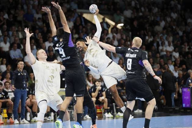 Handball - Champions League - NAntes vs Orlen Wisla Plock Melvyn RICHARDSON of Orlen Wisla Plock during the EHF Champions League, Group Phase handball match between HBC Nantes and Orlen Wisla Plock on 09 September 2026 at H Arena in Nantes, France - Photo Julien Kammerer NantesFrance  Copyright: xJulienxKammererx