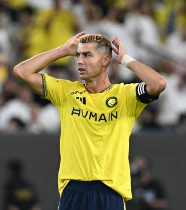 Al Nassr v Abha - Saudi Pro League RIYADH, SAUDI ARABIA - SEPTEMBER 09: Cristiano Ronaldo of Al Nassr reacts during the Saudi Pro League match between Al Nassr and Abha at Alawwal Park Stadium, on September 09, 2026 in Riyadh, Saudi Arabia. Mohammed Saad Anadolu Riyadh Saudi Arabia. Editorial use only. Please get in touch for any other usage.  Copyright: x2026xAnadoluxMohammedxSaadx