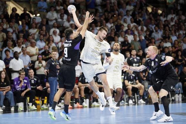 Handball - Champions League - NAntes vs Orlen Wisla Plock Sergei Mark KOSOROTOV of Orlen Wisla Plock during the EHF Champions League, Group Phase handball match between HBC Nantes and Orlen Wisla Plock on 09 September 2026 at H Arena in Nantes, France - Photo Julien Kammerer NantesFrance  Copyright: xJulienxKammererx
