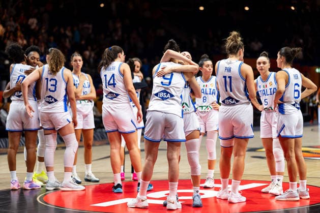 Italian Team Disappoints: Disappointment After Loss, GER, Italy vs. Australia, Basketball, 2026 FIBA Women s World Cup, Qualification for the Quarterfinals, September 9, 2026, Germany, Italy vs. Australia, Basketball, 2026 FIBA Women’s World Cup, Qualification for the quarterfinals, September 9, 2026, Berlin Copyright: xEibner-Pressefoto MaxxVincenx EP_MVN