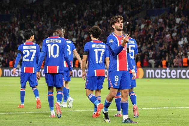 FOOTBALL : Paris Saint Germain Vs SK Slovan Bratislava - Ligue des Champions - 09 09 2026 Joie sur le 3eme but de Ferran Torres (Paris Saint Germain) ParisFrance  Copyright: xMichaelxBaucherx