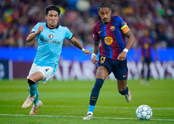 ESP: FC Barcelona, Barca - Feyenoord. UEFA Champions League. Matchday 1. Raphael Dias Belloli Raphinha of FC Barcelona during the UEFA Champions League match between FC Barcelona and Feyenoord played at Spotify Camp Nou Stadium on 9 Sept 2026 in Barcelona, Spain. kpng Copyright: xSergioxRuizx xPRESSINPHOTOx PS_2627_BAR_FEY_090