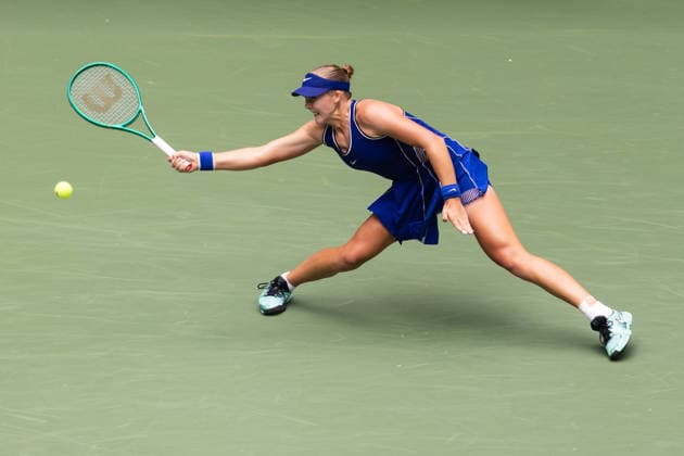 September 9, 2026: Mirra Andreeva in action against Coco Gauff (USA) during their Quarterfinal match at the US Open on September 9, 2026, held at the USTA Billie Jean King National Tennis Center in New York City. CSM New York City USA - ZUMAc04_ 20260909_zma_c04_062 Copyright: xBerniexHaleyx
