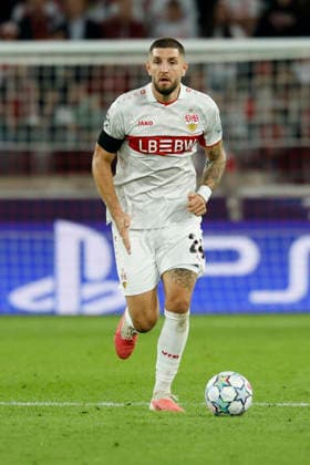From left to right: Jeff Chabot of VfB Stuttgart, in action during the UEFA Champions League match between VfB Stuttgart and Viking FK at the MHP Arena in Stuttgart, Germany, on September 9, 2026, Stuttgart, Germany, on September 9, 2026 Copyright: HMBxMedia xHeikoxBecker