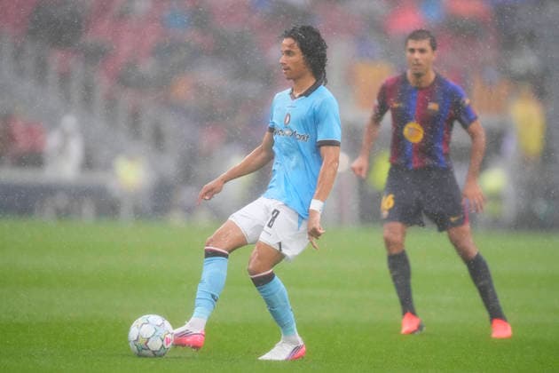 FC Barcelona, Barca v Feyenoord - UEFA Champions League 2026 27 League Phase MD1 Gjivai Zechiel central midfield of Feyenoord and Netherlands during the UEFA Champions League 2026 27 League Phase MD1 match between FC Barcelona and Feyenoord at Camp Nou on September 9, 2026 in Barcelona, Spain. Barcelona Spain  Copyright: xJosexBretonx originalFilename:bretonhernandez-fcbarcel260909_npWp3.jpg