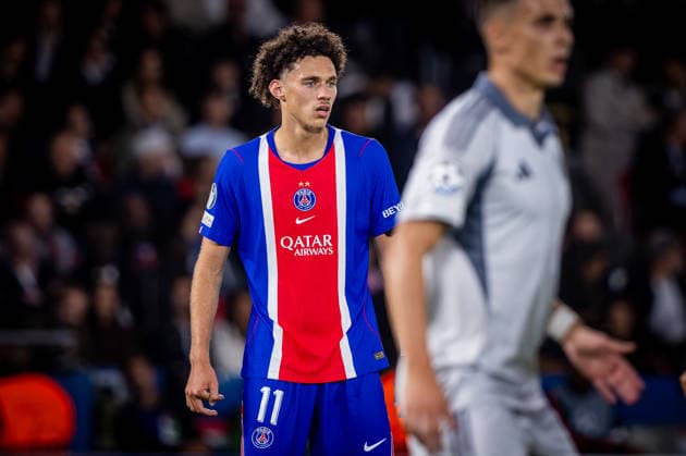 PARIS - SLOVAN BRATISLAVA Maghnes Akliouche of PSG during the matchday 1 of League phase round of UEFA Champions league football match between Paris Saint Germain and SK Slovan Bratislava at Parc des Princes. Paris, France, September 09, 2026. Copyright: xx 080A4661