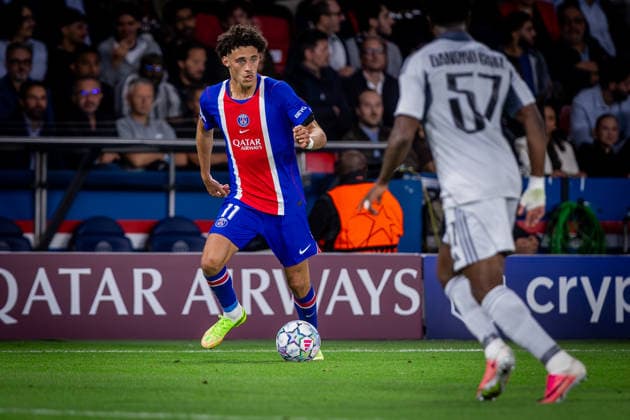PARIS - SLOVAN BRATISLAVA Maghnes Akliouche of PSG during the matchday 1 of League phase round of UEFA Champions league football match between Paris Saint Germain and SK Slovan Bratislava at Parc des Princes. Paris, France, September 09, 2026. Copyright: xx 080A4868