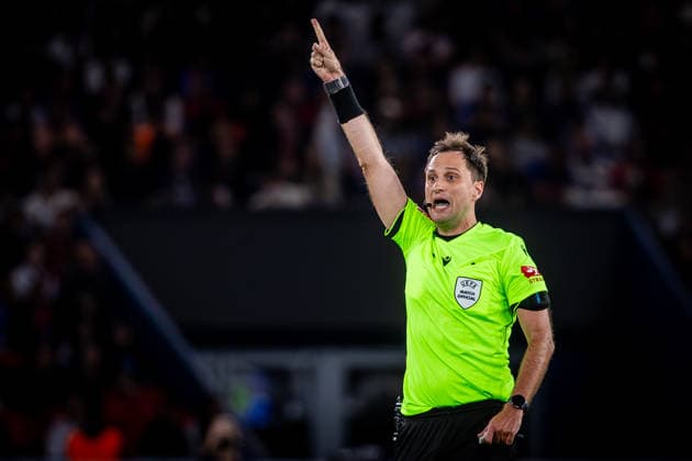 PARIS - SLOVAN BRATISLAVA Referee Mykola Balakin during the matchday 1 of League phase round of UEFA Champions league football match between Paris Saint Germain and SK Slovan Bratislava at Parc des Princes. Paris, France, September 09, 2026. Copyright: xx 080A5071