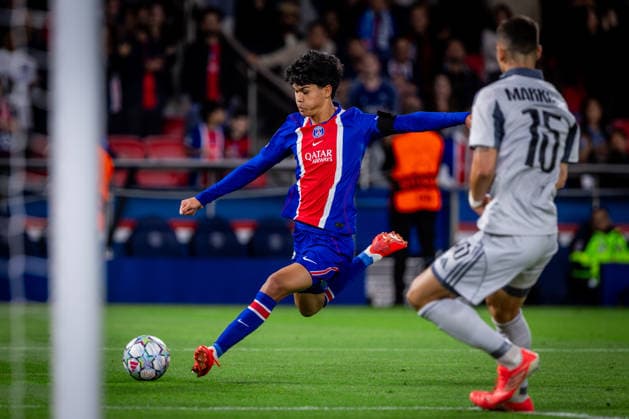 PARIS - SLOVAN BRATISLAVA Dro Fernandez of PSG during the matchday 1 of League phase round of UEFA Champions league football match between Paris Saint Germain and SK Slovan Bratislava at Parc des Princes. Paris, France, September 09, 2026. Copyright: xx 080A5434