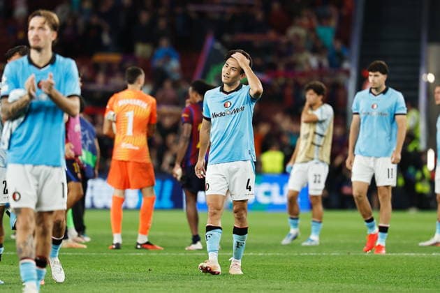 Tsuyoshi Watanabe (Feyenoord), SEPTEMBER 9, 2026 - Football Soccer : UEFA Champions League League phase match day 1 between FC Barcelona, Barca - Feyenoord at the Camp Nou in Barcelona, Spain. Noxthirdxpartyxsales  aflo_346530390 MutsuxKawamorix