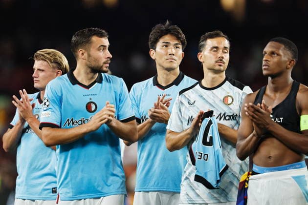 Tsuyoshi Watanabe (Feyenoord), SEPTEMBER 9, 2026 - Football Soccer : UEFA Champions League League phase match day 1 between FC Barcelona, Barca - Feyenoord at the Camp Nou in Barcelona, Spain. Noxthirdxpartyxsales  aflo_346530397 MutsuxKawamorix