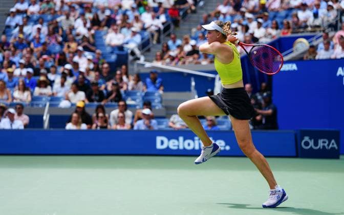 Elena Rybakina 2026 US Open, Day Eleven, USTA Billie Jean King National Tennis Center, New York, USA - 09 Sep 2026New York USTA Billie Jean King National T New York (NY) United States of America EDITORIAL USE ONLY No use with unauthorised audio, video, data, fixture lists, club league logos or live services. Online in-match use limited to 120 images, no video emulation. No use in betting, games or single club league player publications. Copyright: xJavierxGarcia Shutterstockx 17140158bi