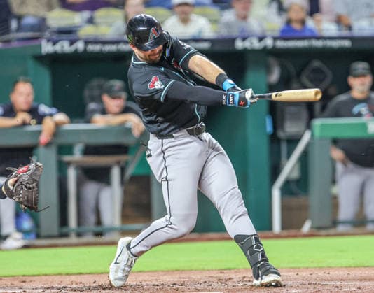 SEP 9, 2026: Arizona Diamondbacks infielder Tim Tawa (13) at bat in the 1st inning against the Kansas City Royals at Kauffman Stadium Kansas City, MO. CSM Kansas City United States - ZUMAc04_ 20260909_zma_c04_142 Copyright: xRomanxPunox