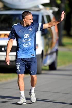 Soccer, France, Training Franck Ribéry August 12, 2013 French National Team Training Photo by Amandine Noel, Icon Sport