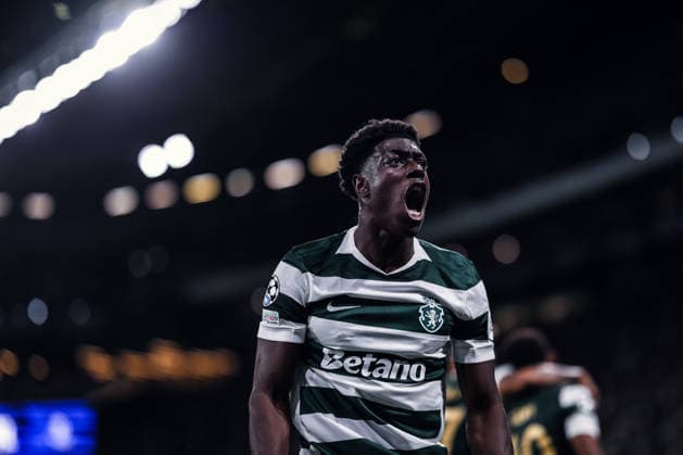 Sporting Club de Portugal v Galatasaray A.S. - UEFA Champions League 2026 27 League Phase MD1 Geny Catamo of Sporting Clube de Portugal celebrates scoring his team s first goal of the match during the UEFA Champions League 2026 27 League Phase Matchday 1 match between Sporting CP and Galatasaray at Estadio Jose Alvalade in Lisbon, Portugal, on September 9, 2026. Lisbon Lisboa Portugal  Copyright: xJoaoxGregoriox originalFilename:gregorio-sporting260909_npl15.jpg