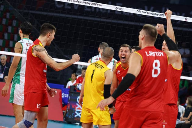 Men s European Volleyball Championship A match between Bulgaria and North Macedonia during the Men s European Volleyball Championship in Sofia, Bulgaria, on September 9, 2026. Sofia Bulgaria  Copyright: xSTRx originalFilename:str-menseuro260909_np5rR.jpg