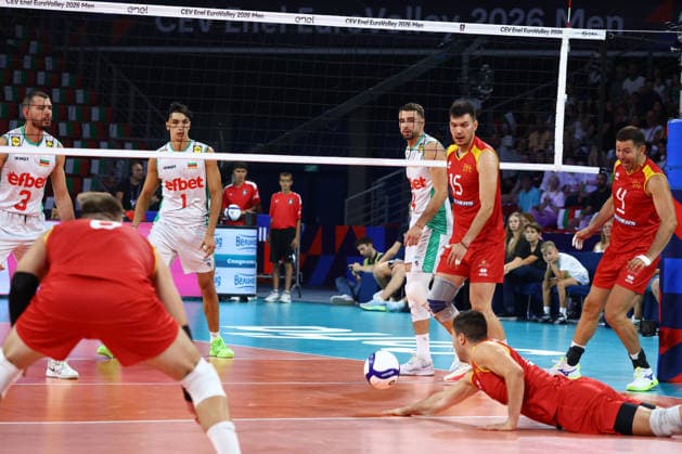 Men s European Volleyball Championship A match between Bulgaria and North Macedonia during the Men s European Volleyball Championship in Sofia, Bulgaria, on September 9, 2026. Sofia Bulgaria  Copyright: xSTRx originalFilename:str-menseuro260909_npZRI.jpg