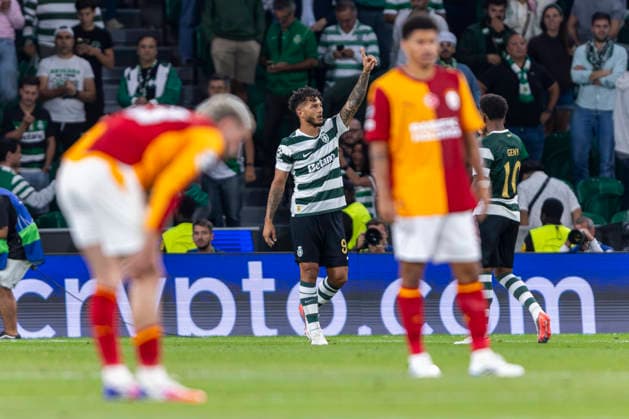 Sporting Club de Portugal v Galatasaray A.S. - UEFA Champions League 2026 27 League Phase MD1 Luis Suarez of Sporting CP celebrates his goal during the Sporting CP vs. Galatasaray match for the UEFA Champions League 2026 27 League Phase Matchday 1 at Estadio Jose Alvalade in Lisbon, Portugal, on September 9, 2026. Lisbon Lisbon Portugal  Copyright: xMiguelxLemosx originalFilename:lemos-sporting260909_np6mK.jpg