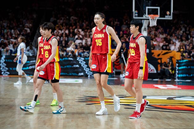 Puerto Rico V China: Qualification To Quarter-Finals - FIBA Women s Basketball World Cup Germany 2026 Shuyu Yang, Han Xu and Mingling Chen play during the FIBA Women s Basketball World Cup 2026 quarterfinals match between Puerto Rico and China in Berlin, Germany, on September 9, 2026. Berlin Germany  Copyright: xMarcinxGolbax originalFilename:golba-puertori260909_np6kS.jpg