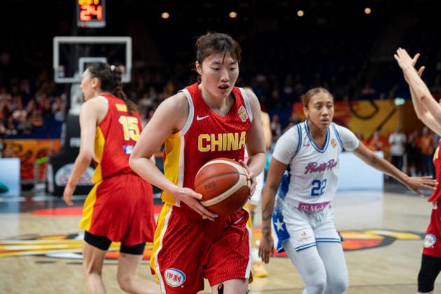 Puerto Rico V China: Qualification To Quarter-Finals - FIBA Women s Basketball World Cup Germany 2026 Xinyu Luo plays during the quarterfinals qualifier of the FIBA Women s Basketball World Cup 2026 between Puerto Rico and China in Berlin, Germany, on September 9, 2026. Berlin Germany  Copyright: xMarcinxGolbax originalFilename:golba-puertori260909_npyle.jpg