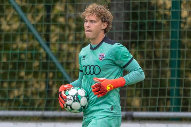 Ingolstadt Gerolfing, Germany, September 9, 2026; Friendly Match 2026–2027: FC Ingolstadt 04 II vs. German National Police Team. Pictured: Goalkeeper Vincent Huber (FCI) at the Hörgeräte Langer Stadium in Bavaria Copyright: xFotostandx xSchäferx