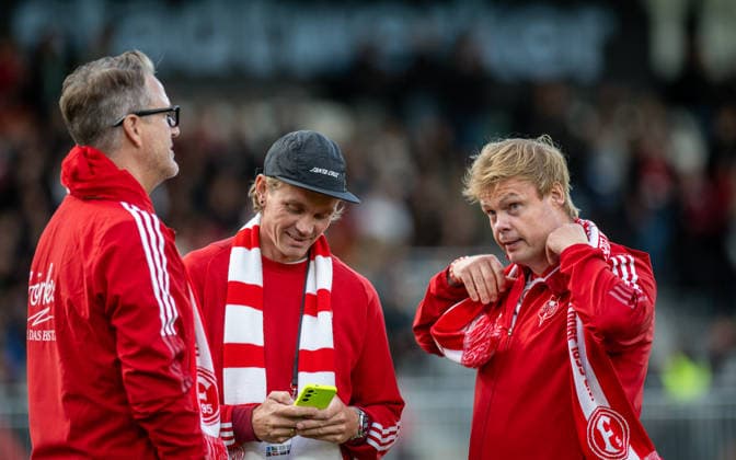 Soccer, 2026–2027 Season, Lower Rhine Cup, September 9, 2026, First Round, Men s Division, SV Biemenhorst White vs. Fortuna Düsseldorf Black; from left: Sven Pieron, President of SV Biemenhorst; Matthias Essink, Athletic Director of SV Biemenhorst; Sven van den Berg, Head of the Senior Soccer Department at SV Biemenhorst; Bocholt, Stadion am Huenting, Germany 260909_fb_sv-biemenhorst_fortuna-duesseldorf_58743