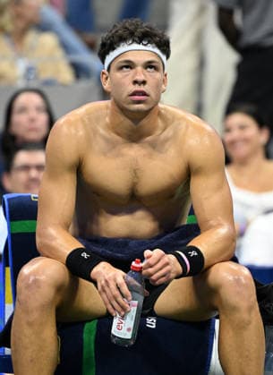 FLUSHING NY- SEPTEMBER 08: Carlos Alcaraz Vs Ben Shelton at the quarter finals in Arthur Ashe Stadium during The US Open at the USTA Billie Jean King National Tennis Center on September 8, 2026 in Flushing Queens. Copyright: xmpi04x xMediaPunchx