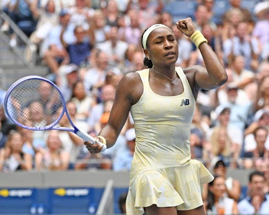 FLUSHING NY- SEPTEMBER 09: Coco Gauff Vs Mirra Andreeva at the quarter finals in Arthur Ashe Stadium during The US Open at the USTA Billie Jean King National Tennis Center on September 9, 2026 in Flushing Queens. Copyright: xmpi04x xMediaPunchx
