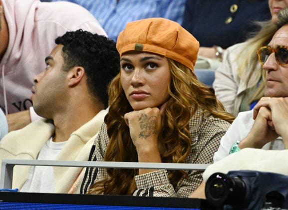 FLUSHING NY- SEPTEMBER 08: Trinity Rodman is seen watching Carlos Alcaraz Vs Ben Shelton at the quarter finals in Arthur Ashe Stadium during The US Open at the USTA Billie Jean King National Tennis Center on September 8, 2026 in Flushing Queens. Copyright: xmpi04x xMediaPunchx