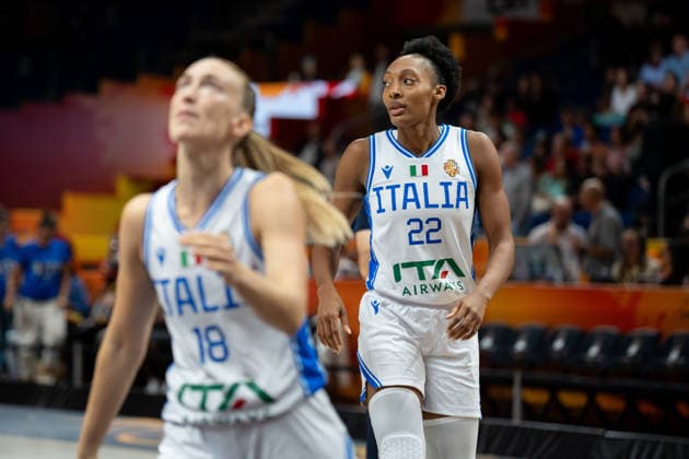 Italy V Australia: Qualification To Quarter-Finals - FIBA Women s Basketball World Cup Germany 2026 Olbis Andre plays during the FIBA Women s Basketball World Cup 2026 quarterfinals match between Italy and Australia in Berlin, Germany, on September 9, 2026. Berlin Germany  Copyright: xMarcinxGolbax originalFilename:golba-italyvau260909_npmOn.jpg