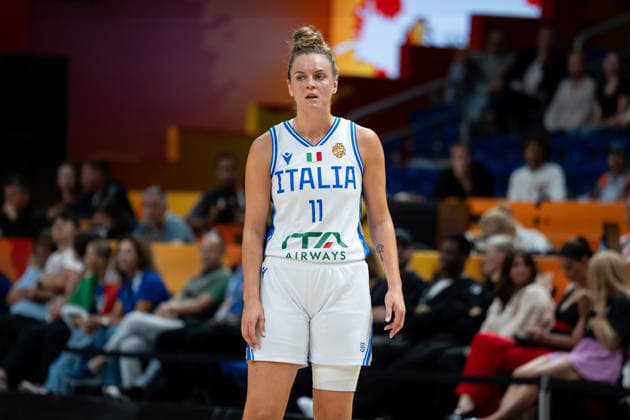 Italy V Australia: Qualification To Quarter-Finals - FIBA Women s Basketball World Cup Germany 2026 Francesca Pan plays during the quarter-final match between Italy and Australia at the FIBA Women s Basketball World Cup 2026 in Berlin, Germany, on September 9, 2026. Berlin Germany  Copyright: xMarcinxGolbax originalFilename:golba-italyvau260909_npcK6.jpg